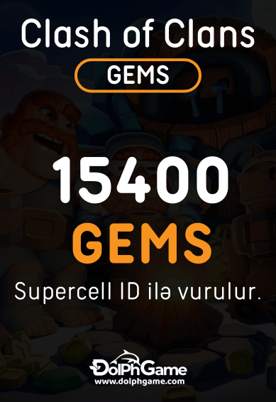 Clash Of Clans 15400 Gems - ID