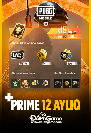 Pubg Mobile Prime Plus 12 Aylıq