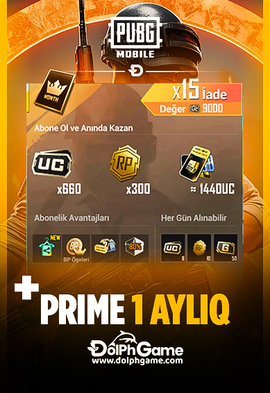 Pubg Mobile Prime Plus 1 Aylıq