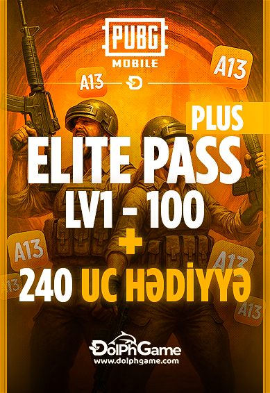 A13 Pubg Mobile Elite Pass Plus LV1-100 + 240 UC