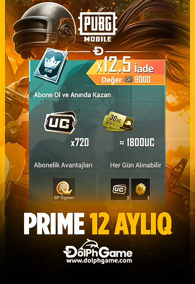 Pubg Mobile Prime 12 Aylıq