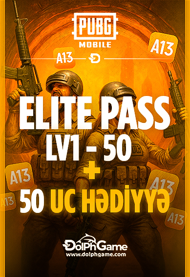A13 Pubg Mobile Elite Pass LV1-50 + 50 UC