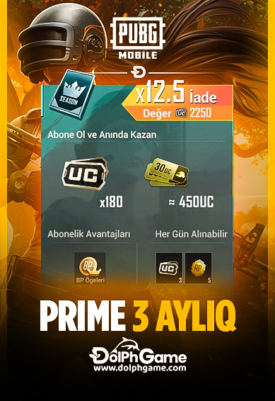 Pubg Mobile Prime 3 Aylıq